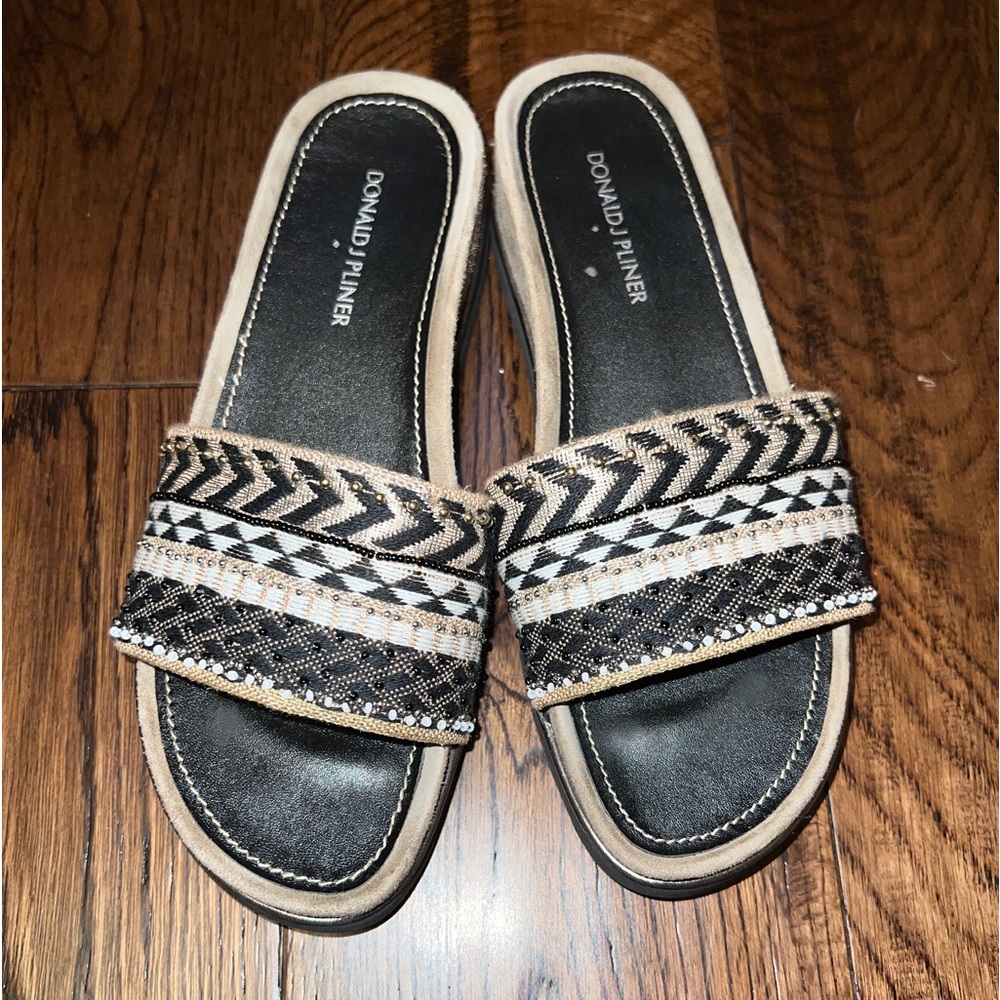 Donald J Pliner Cava Platform Slide Sandals, 7.5
